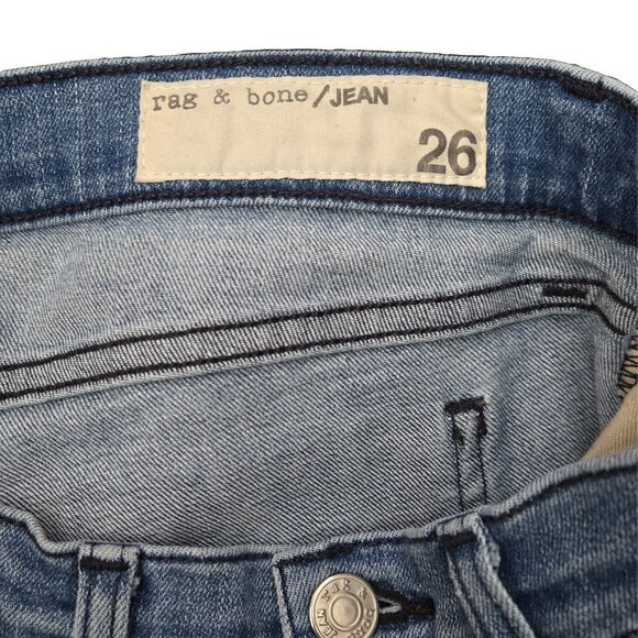 RAG & BONE Light Wash  Skinny Capris 26 - Picture 5 of 6